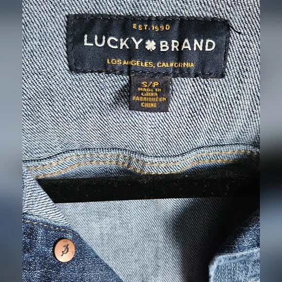 NWOT,♧Lucky Brand♧ Blue Denim Jacket, Size S, NWOT - Picture 2 of 9